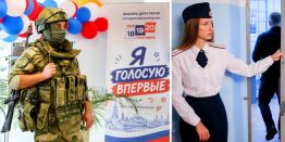 Артисты, политики, космонавты, голосование, уничтожение лишних бланков, балалайка и рекорд: Как проходили выборы 2026 в России