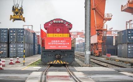 Количество грузовых поездов на первом маршруте Китай-Европа превысило 10000
