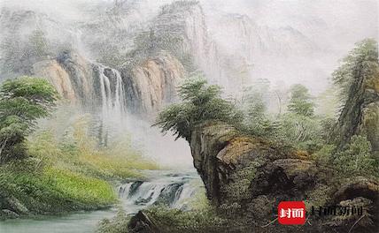 Китаец мастерски рисует пейзажи ножом
