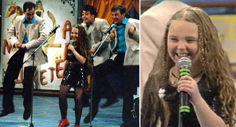 На фото: юная Пелагея в КВН