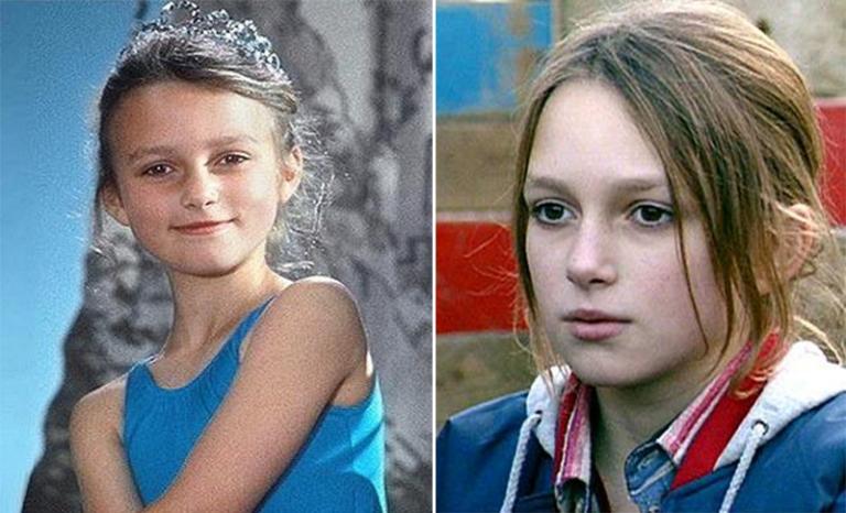 На фото: Кира Найтли в детстве и юности