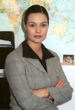 На фото: телеведущая информационных программ "Время" и "Новости" на канале ОРТ Екатерина Андреева? 2001