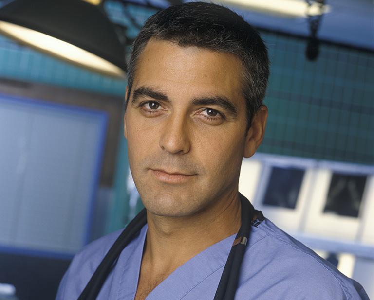 На фото: Джордж Клуни играет доктора Росса, 1997