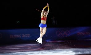 На фото: Александра Трусова на Олимпиаде в Пекине, 2022 год.