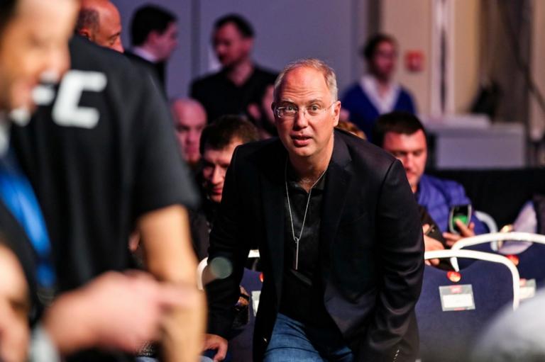 На фото: Кирилл Дмитриев на турнире UFC Fight Night 163 в спорткомплексе «ЦСКА Арена», Москва, 2019 год.