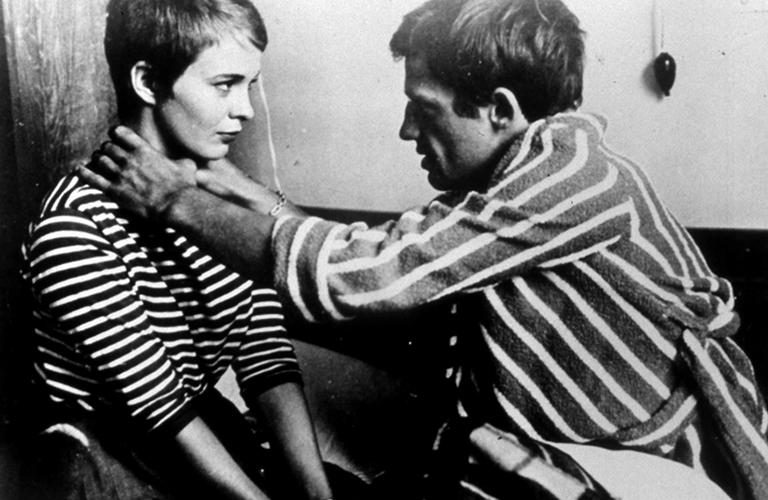 На фото: Джин Сиберг и Жан-Поль Бельмондо в фильме „На последнем дыхании“