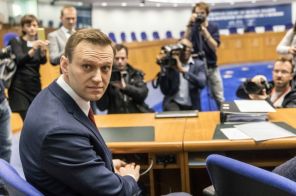 На фото: рассмотрение апелляции по делу о задержаниях Алексея Навального * в Европейском суде по правам человека, Страсбург, Франция, 24 января 2018 года.