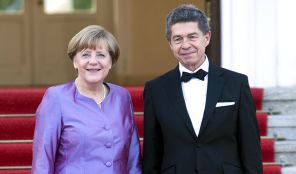 Канцлер Германии Ангела Меркель с мужем Иоахимом Зауэром.