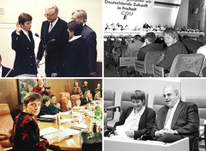 На первых общегерманских выборах в декабре 1990 года Ангела выиграла от избирательного округа Штральзунд-Рюген-Гриммен. 18 января 1991 года Ангела Меркель, которой тогда было 36 лет, была приведена к присяге в качестве федерального министра по делам женщин и молодежи при кабинете канцлера Гельмута Коля