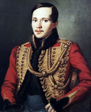 На фото: картина художника П.Е. Заболотского "Портрет М.Ю. Лермонтова", 1837 год