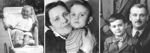 Никита Михалков в детстве, с мамой (слева) и папой (фото справа)