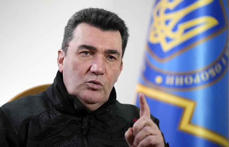 На фото: секретарь Совета национальной безопасности и обороны Украины (СНБО) Алексей Данилов