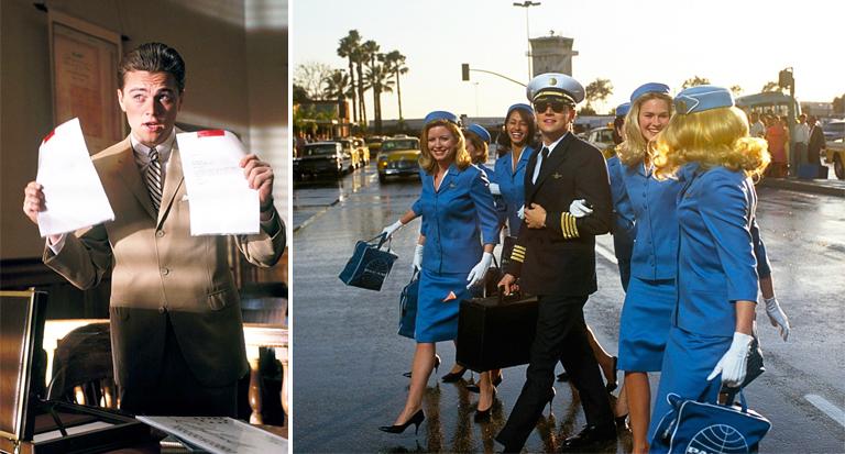 Леонардо Ди Каприо, Карри Маклейн и Хилари Роуз Залман в фильме &laquo;Поймай меня, если сможешь&raquo; 