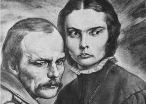 На фото: картина Германа Захарова "Федор Достоевский и Мария Исаева"