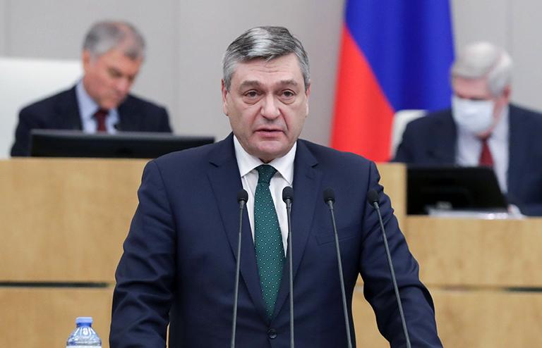 На фото: заместитель министра иностранных дел РФ Андрей Руденко во время пленарного заседания Государственной Думы РФ, 2022