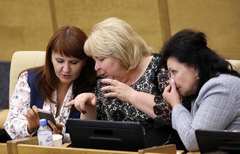 На фото: член комитета Госдумы РФ по труду, социальной политике и делам ветеранов Светлана Бессараб,2018