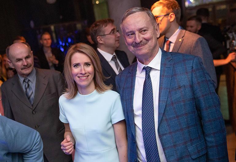 На фото: Сийм Каллас и Кая Каллас, 2019