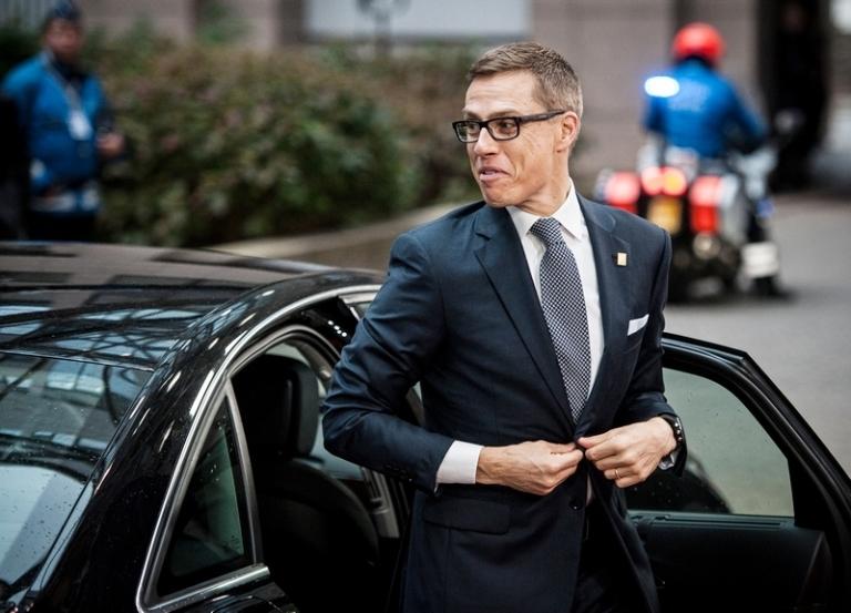 На фото: премьер-министр Финляндии Александр Стубб на второй день саммита ЕС по климатическому пакету, Брюссель, Бельгия, 2014 год.