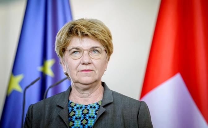 На фото: президент Швейцарии Виола Амхерд