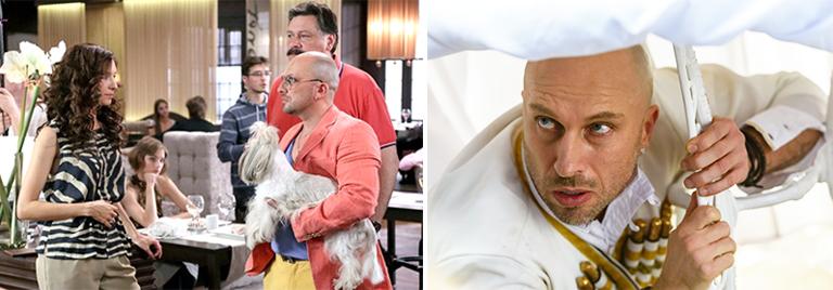 Кадры из фильмов "Кухня" и "Кухня. Последняя битва"