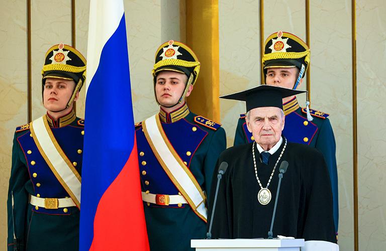 На фото: председатель Конституционного Суда РФ Валерий Зорькин во время церемонии инаугурации избранного президента России Владимира Путина в Большом Кремлевском дворце, 2024