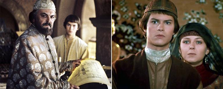 Федор Бондарчук с отцом Сергеем Бондарчуком в фильме «Борис Годунов»