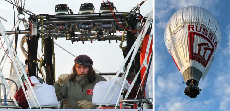 На фото: российский путешественник Федор Конюхов начал полет вокруг света на воздушном шаре, Нортхэм, Австралия, 2016 год.