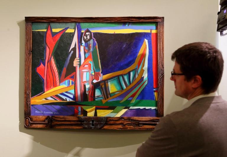 Выставка работ путешественника Федора Конюхова в Михайловском замке в Санкт-Петербурге, 2019 год.