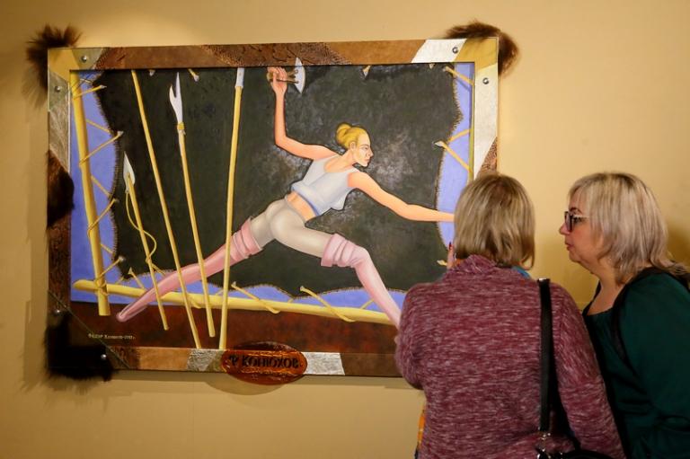 Выставка работ путешественника Федора Конюхова в Михайловском замке в Санкт-Петербурге, 2019 год.