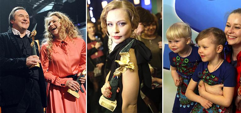 На фото: Алексей Учитель и Юлия Пересильд с детьми