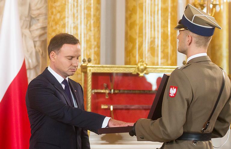 На фото: Анджей Дуда вступил в должность президента Польши, 2015 год.