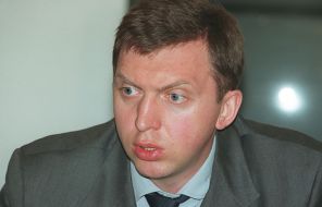 На фото: президент группы "Сибирский алюминий" Дерипаска О., 1999 год 