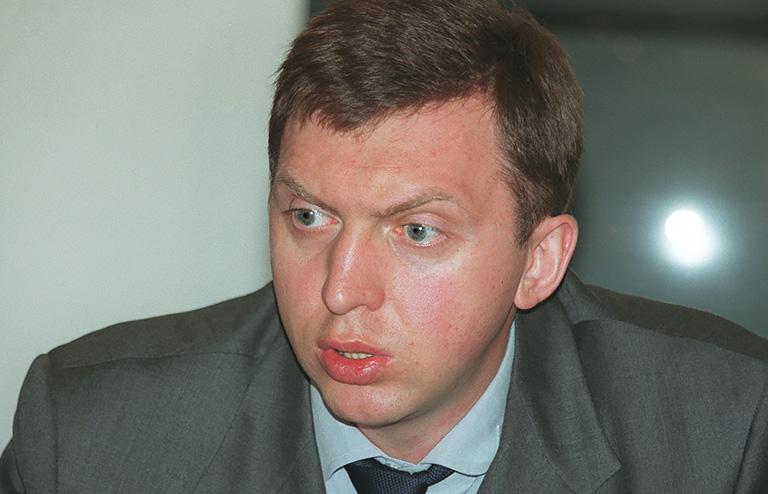 На фото: президент группы "Сибирский алюминий" Дерипаска О., 1999 год