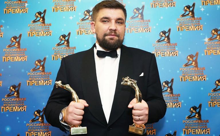 На фото: музыкант Василий Вакуленко (Баста) на церемонии вручения Российской национальной музыкальной премии в Государственном Кремлевском дворце